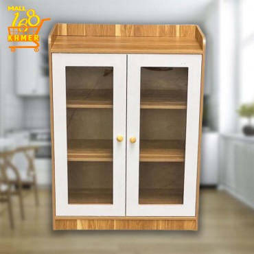 Multi-function shoe cabinet with transparent door