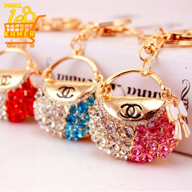 Luxury handbag keychain 