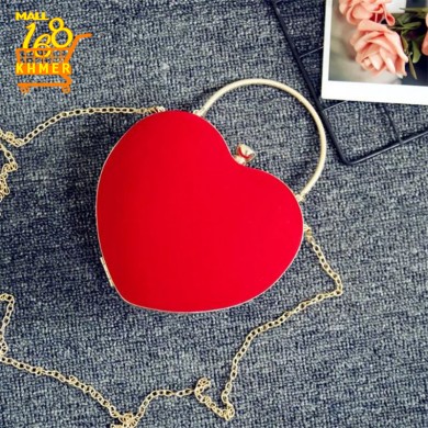 Elegant heart-shaped bag