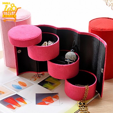 3 Deck Folding Jewelry Box