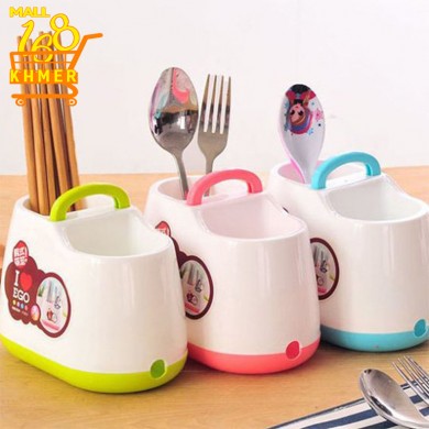 Multi-function spoon and chopsticks tray 