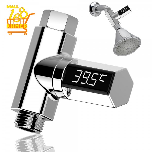 Faucet with temperature display